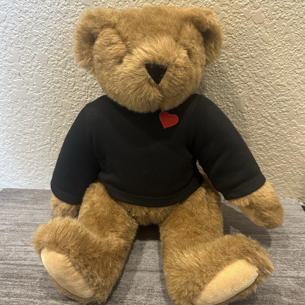 Vintage 1994 Vermont Teddy Bear Love Bandit Jointed Valentines Day Sweater